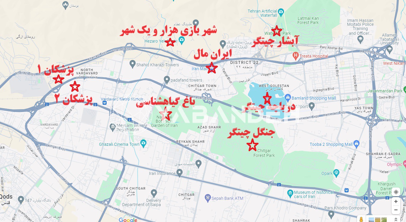 موقعیت پروژه پزشکان