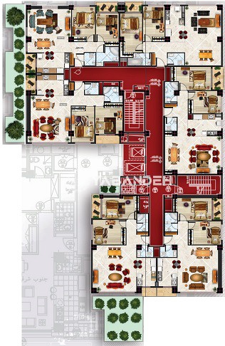 پلن و طراحی داخلی نارنجستان 2