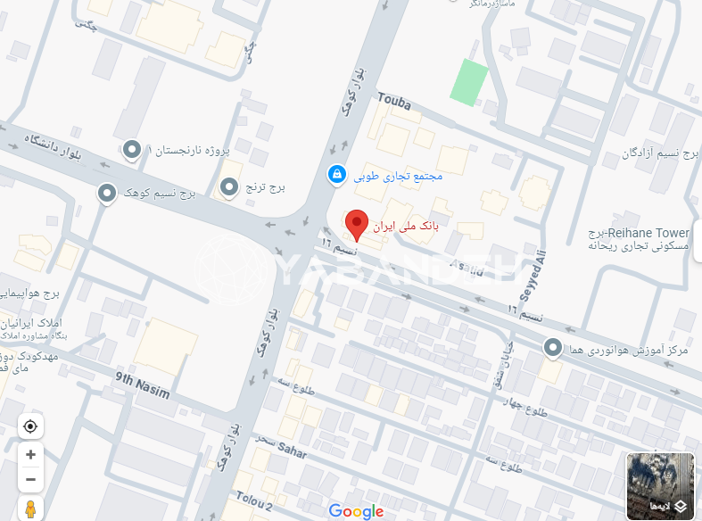 امتیاز پروژه  بانک ملی ایران