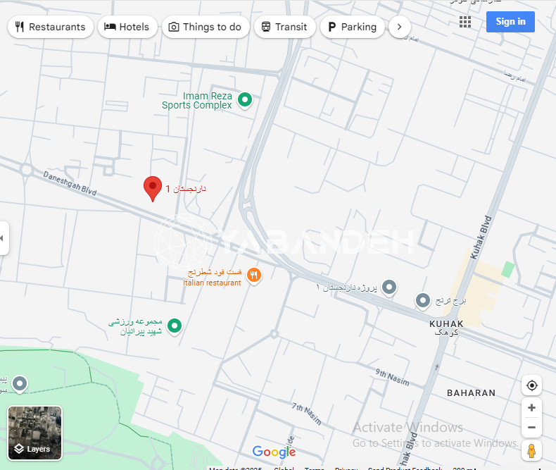 امتیاز پروژه  نارنجستان ۱